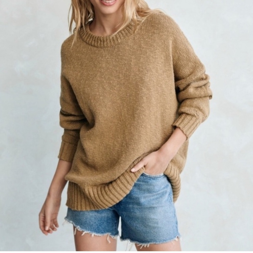 Jenni Kayne Cruise Cocoon Crewneck Safari Small - Picture 1 of 7